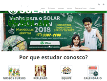 Tablet Screenshot of colegiosolar.com.br